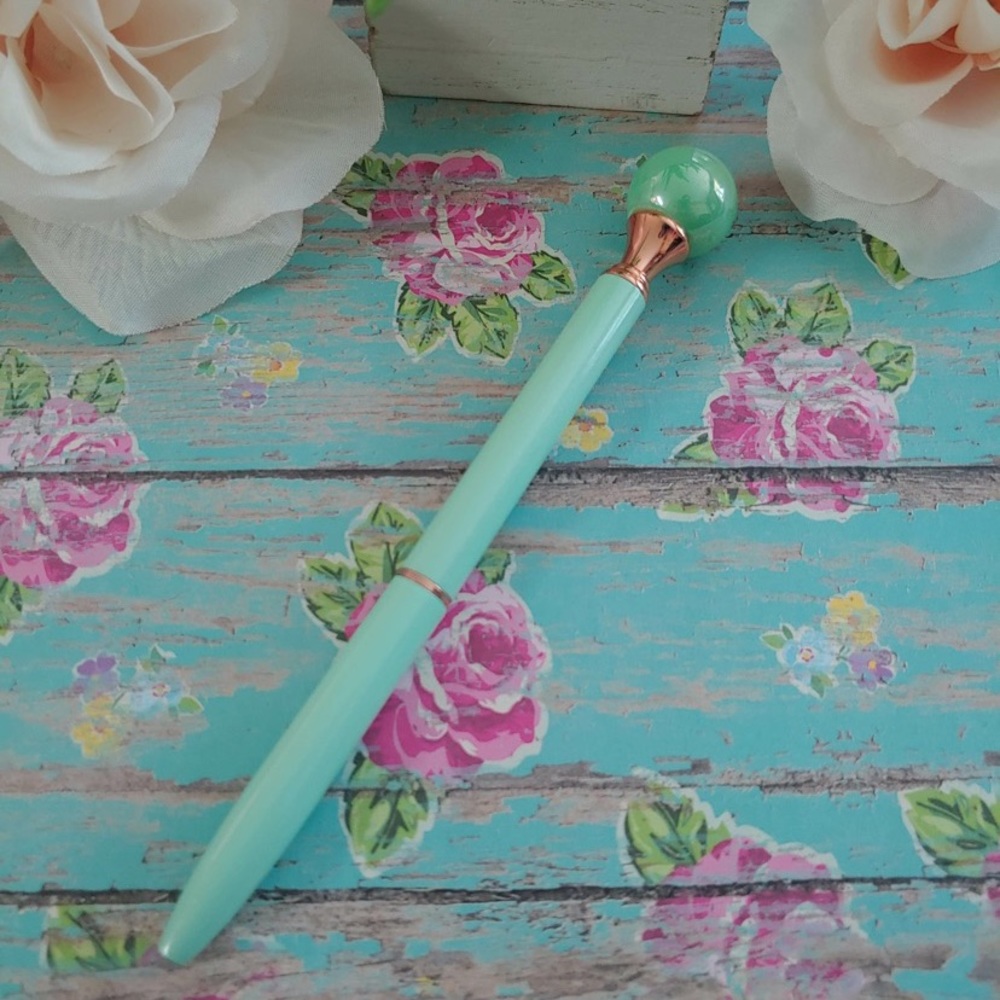 Pearl Teal Round Ballpoint Pen